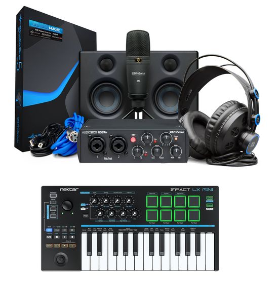 PreSonus Audiobox 96 Ultimate &amp; Nektar Impact LX Mini Keyboard