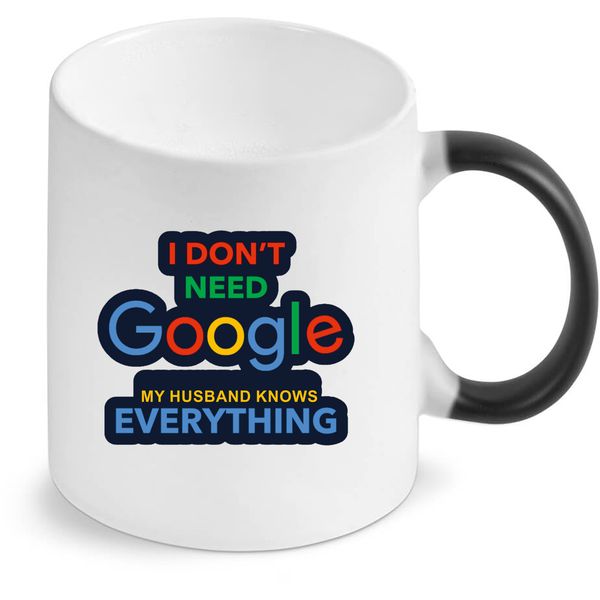 Google Husband Birthday Christmas Anniversary Magic Colour Changing Mug