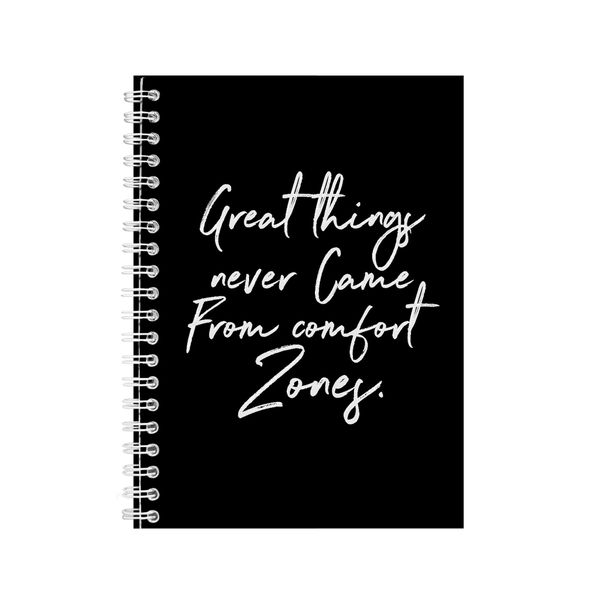 Great Things A5 Notebook Spiral and Lined Motivational Graphic Notepad 141