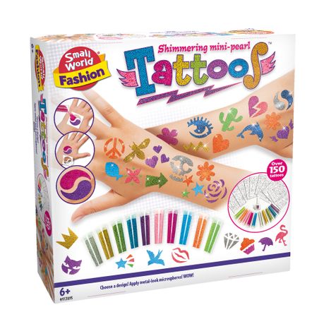 Small World Toys Shimmering Mini-Pearl Temporary Tattoo Kit Image