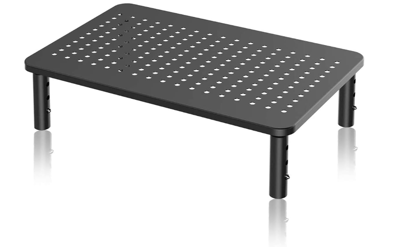 Computer Monitor Stand Height Adapter, Metal Construction