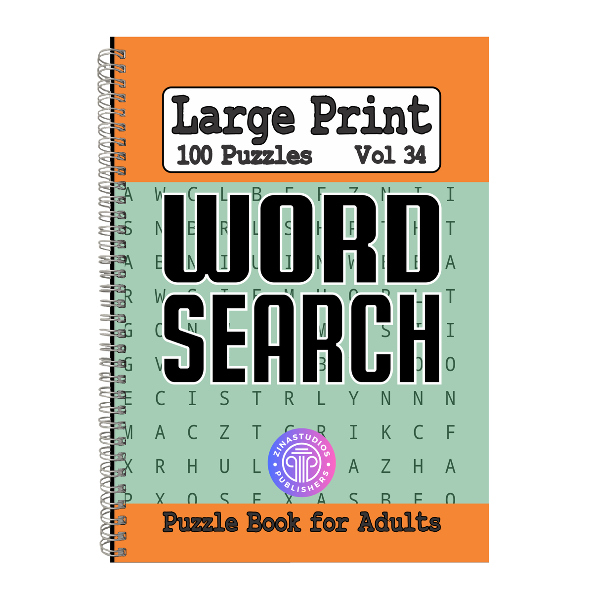 Word search book puzzle activity adults seniors large big print fun pad