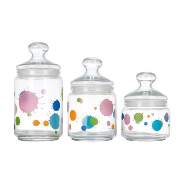 Luminarc 3 Piece Splash Jar Set