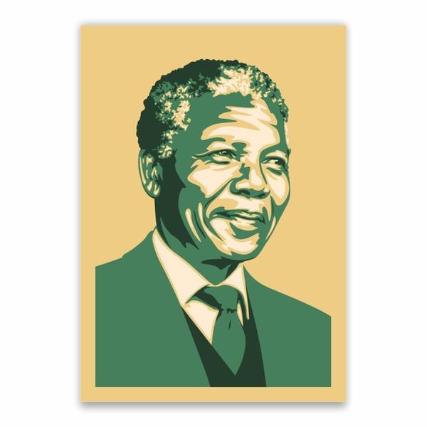 Nelson Mandela Pop Art Poster - A1