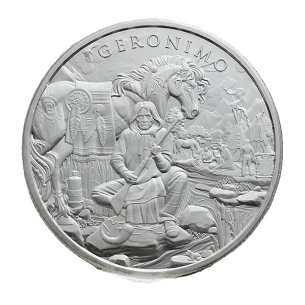 Legendary Warriors Geronimo 1 oz Pure 0.999 Silver Round