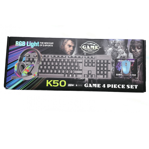 4pcs Gaming Set For PC - K50