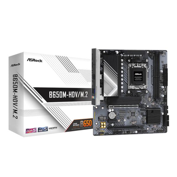 ASRock B650M-HDV/M.2 AM5 Micro-ATX Motherboard