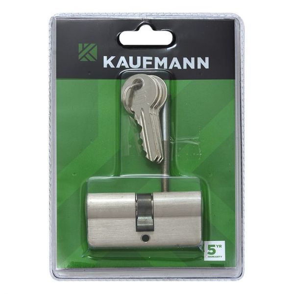 Kaufmann - Cylinder Euro Only 65mm Satin Nickel - 2 Pack