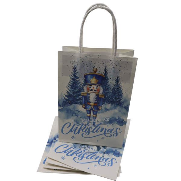 White Christmas Gift Bags - pack of 6