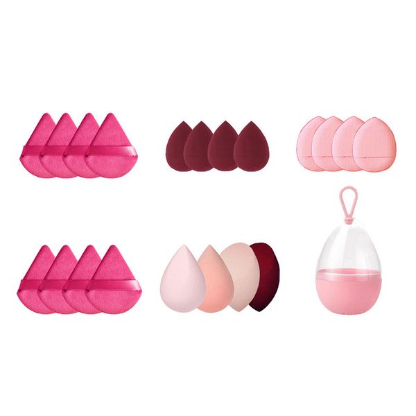 21 Dark Red Beauty Blender, Ergonomic Shape Blend Seamlessly All Cosmetic