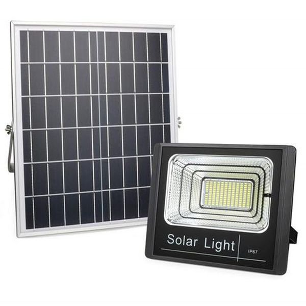 Solar Flood Light &amp; Remote 25W