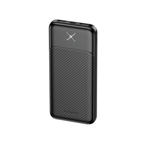 10,000mAh Dual USB output fast charging power bank black PX109
