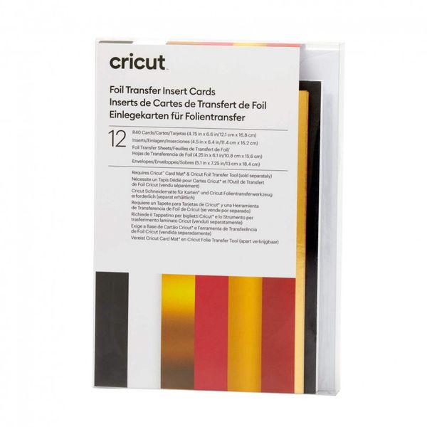 Cricut Insert Cards Foil Royal Flush R40 (12;1 Cm X 16;8 Cm) 12-Pack