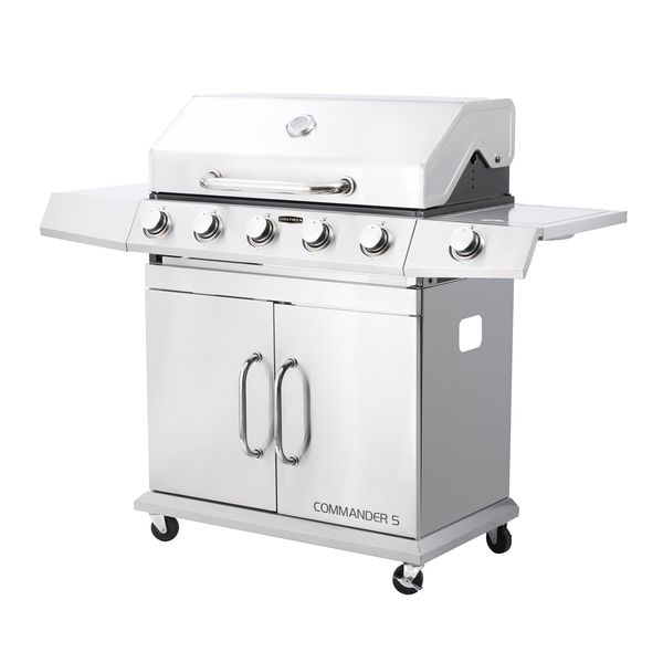 Born Free Commander 5 Burner Stainless Steel Gas Braai (by Cadac)