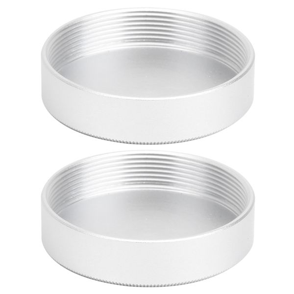 2-Piece M39 Full Metal Rear Lens Cap (Silver)