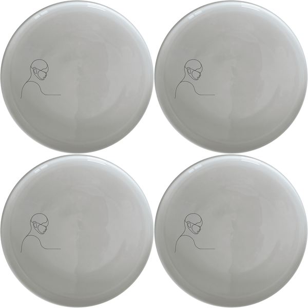 Abstract Human Soul Side Plate Set of 4 - Range 4