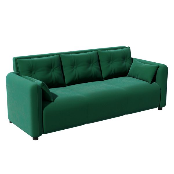Three-Seater Couch Velvet Comfy Recliner Living Room Office Apartment