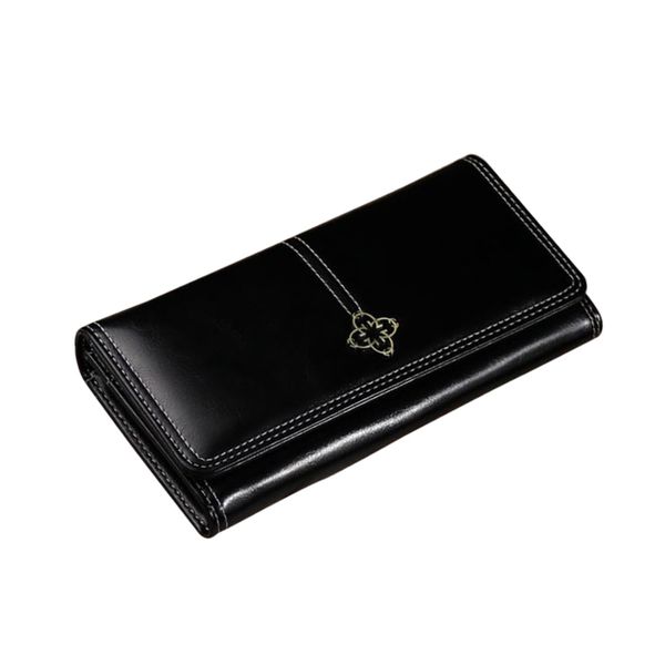 Lady's Black Clutch Wallet (WA-X5080-BK)
