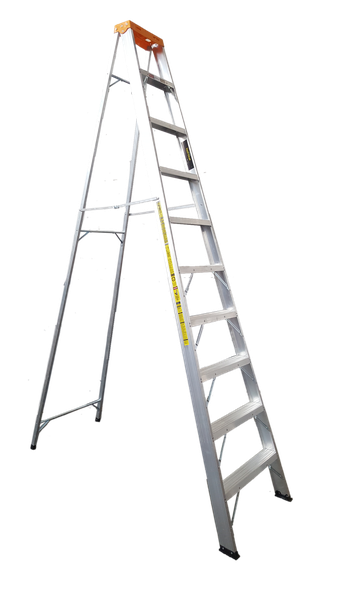 Afriladder A-Frame Aluminium Ladder Medium Duty 10 Step - 3.0m - ASLM10