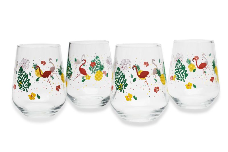 Clink - Flamingo Glass Set