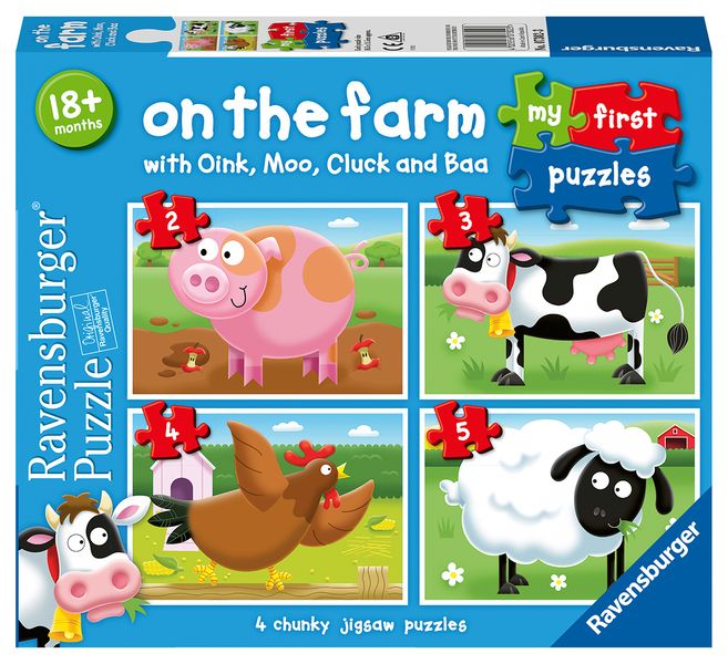 Ravensburger My First Puzzle 2-3-4-5 Piece -On The Farm