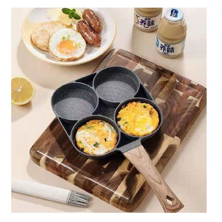 4 in 1 Egg Pancake Multi Sectional Pan 4 Dimples hole fry pan