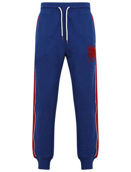 Tokyo Laundry - Mens Limbus Pant Cuffed Joggers with Colour Block Side Panels In Sodalite Blue (Parallel Import)