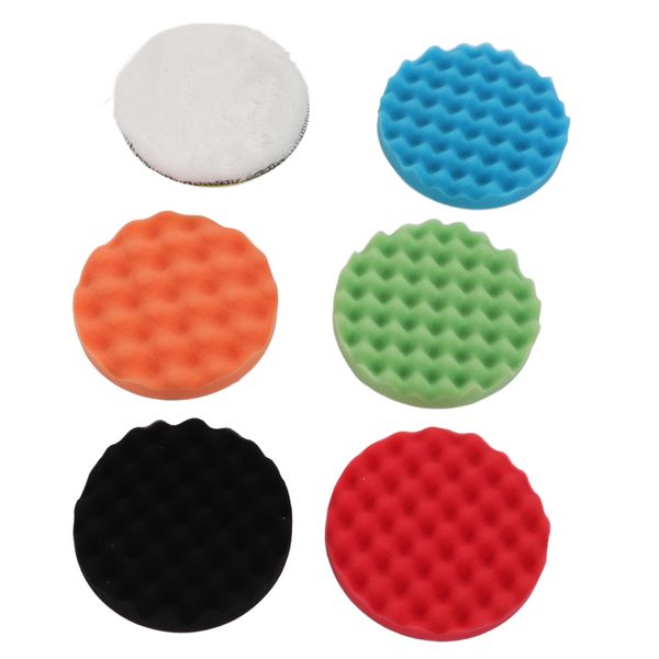 7in Polishing Sponge Kit Large Size for Cars, Trucks, Wheels