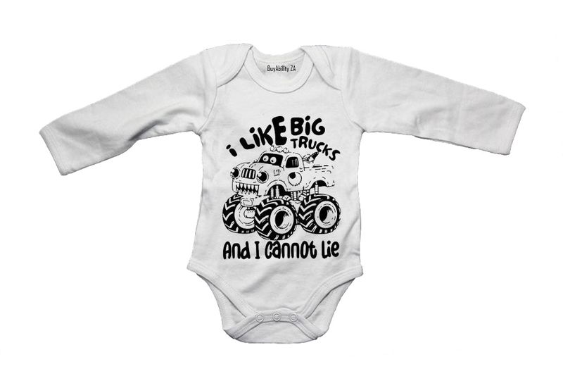 Big Trucks - Long Sleeve - Baby Grow