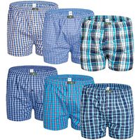 10x Men's Woven Boxers Underwear 100% Cotton Boxer Shorts