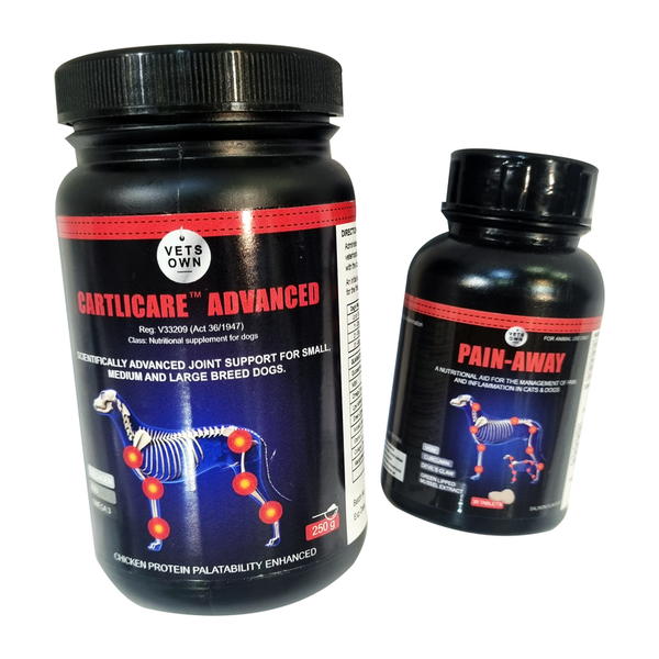 2 Pack | Vets Own Cartlicare 250g &amp; Pain Away 55g