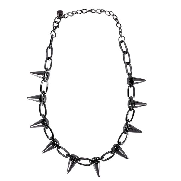 Metal Spikes Studs Rivets Punk Goth Necklace Choker Collar