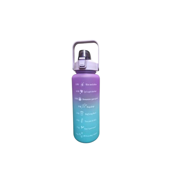 2L Water Bottle with Motivational Time Markers