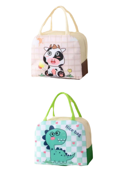 Cartoon Kids Lunch Bags x 2