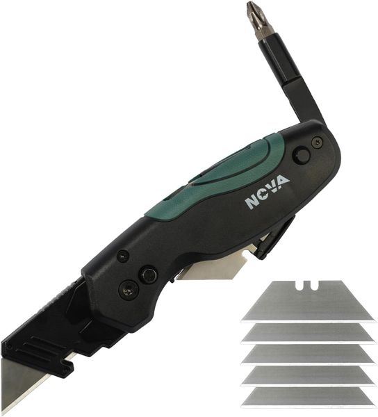 Nova Safety Folding Utility Knife Multi Tool