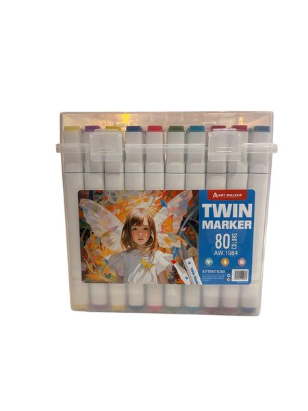 Twin Marker Set - 80 Dual-Tip Alcohol Markers