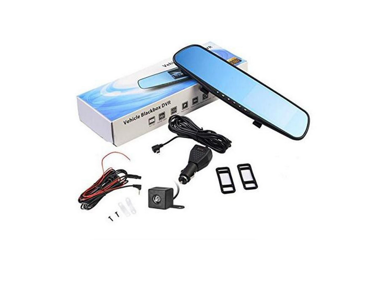 Rearview Mirror Dual Channel DVR Camera Recorder Dash Cam