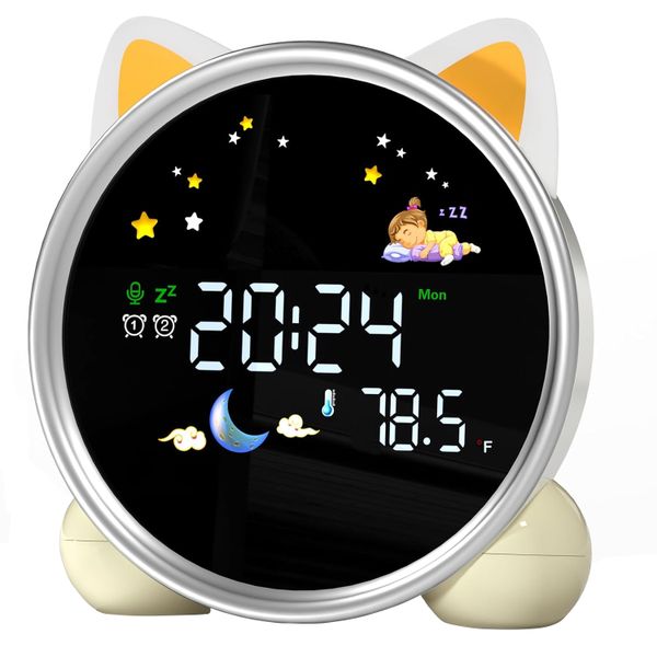 Kids Alarm Clock with Night Light, OK to Wake Clock for Kids