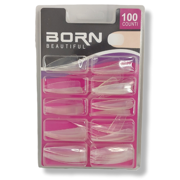 Born Beautiful Half Cover Nail Tips Long Stiletto 100 Piece Shop Today. Get it Tomorrow