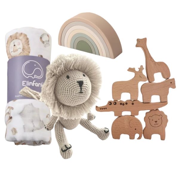 Crochet and Stacking Toy Baby Gift Set