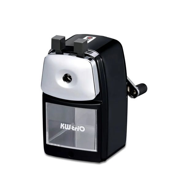 Kw-Trio Pencil Sharpener with Desk Clamp And Built-In Shavings Holder