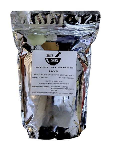 Sal's Spice Mint Rubbed - 1kg