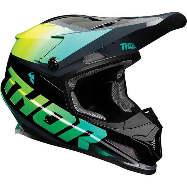 Thor Sector Fader Acid/Teal Helmet