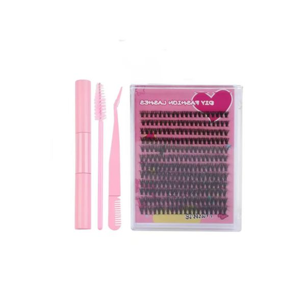 240 Pieces False Eyelashes, Mixed 8-16mm False Eyelash Clusters Set