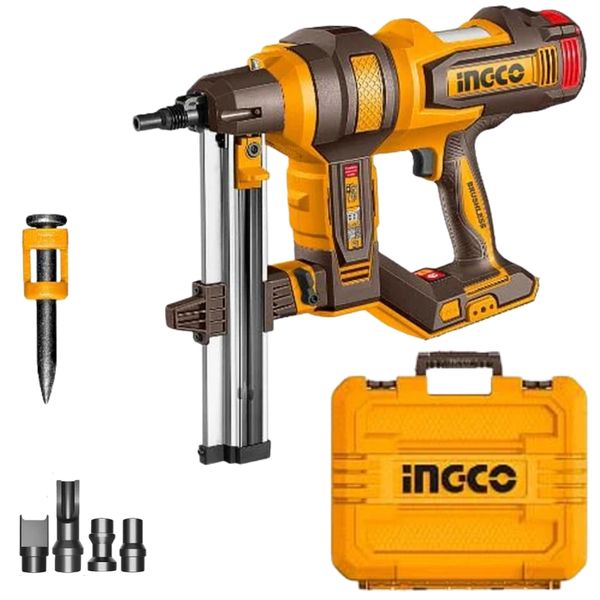 Ingco - Brushless Cordless Concrete Nailer (15-40mm) - Machine Only