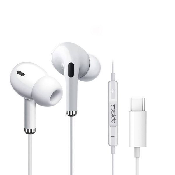 Yesido USB-C Noise Cancelling Earphones for iPhone 15 Series YH35 GW