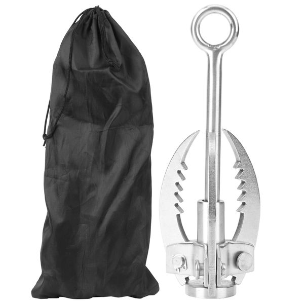3-Claw Folding Stainless Steel Rock Climbing Hook