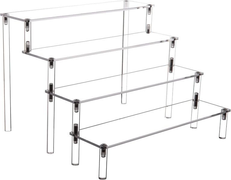 4 Tier Acrylic Display Stand - Perfume, Skincare &amp; Cosmetics Organizer