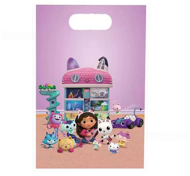 Gabby's Dollhouse Plastic Favor Bags 10