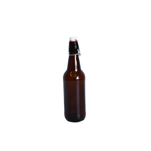 Crafty Cultures Amber Flip-Top Bottles - 6-Pack
